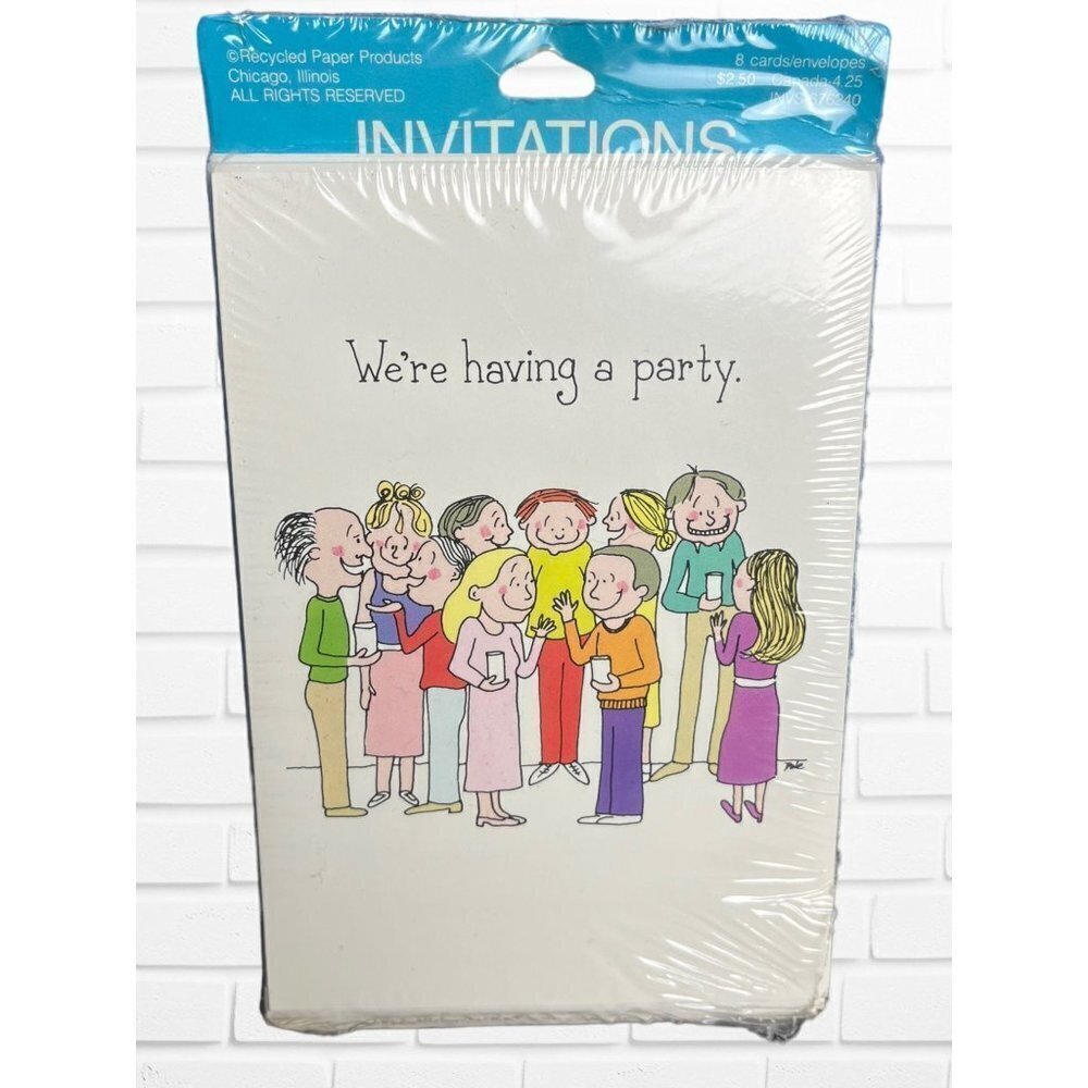 5/$25 Vintage Party Invitations Dale Cards Party Supply 1980s‎ Funny